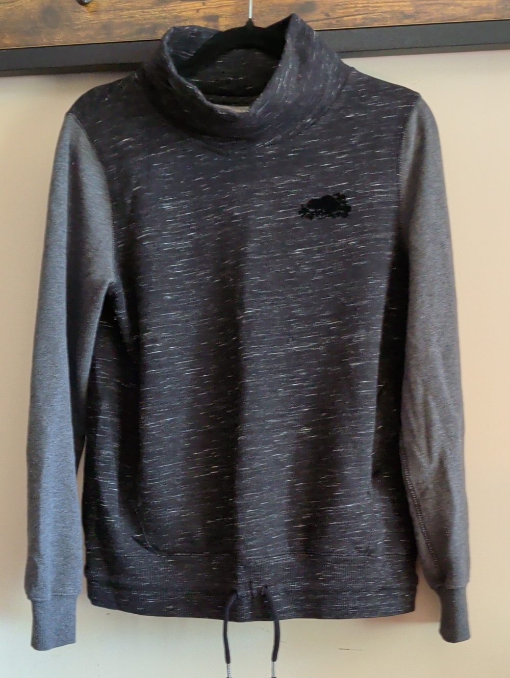 Men's Charcoal Heather Funnel Neck Sweater